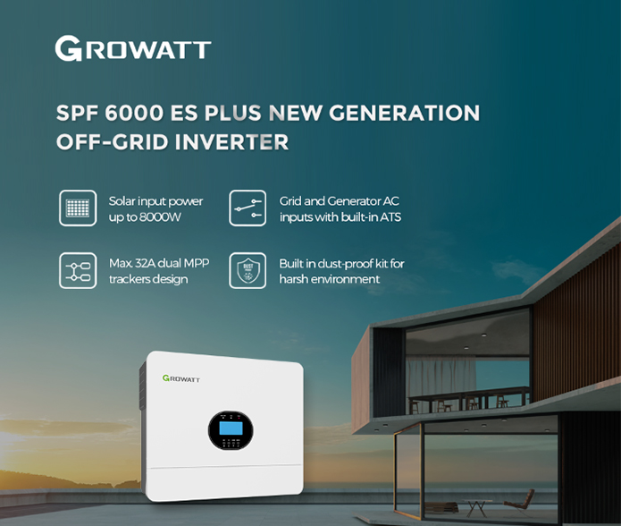 Growatt presenta un nuevo inversor fotovoltaico para aplicaciones aisladas